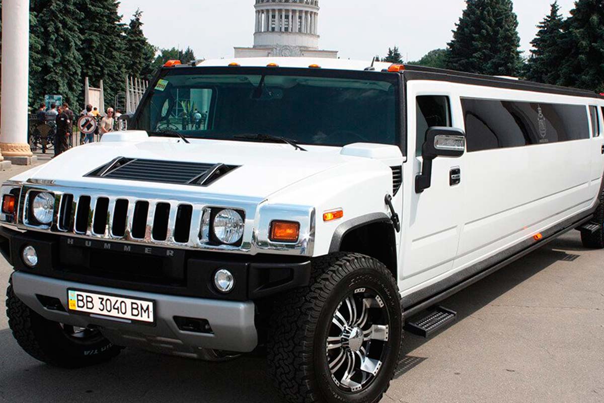 Лимузин Hummer H2 белый  6